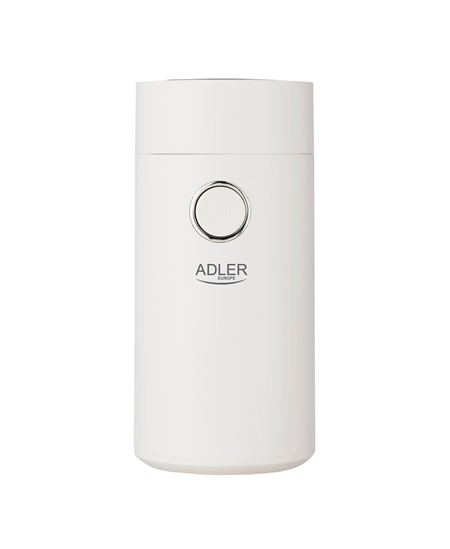 Adler | Coffee grinder | AD4446wg | 150 W | Coffee beans capacity 75 g | Lid safety switch | White