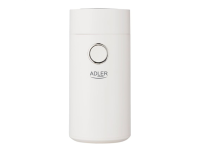 Adler | Coffee grinder | AD4446wg | 150 W | Coffee beans capacity 75 g | Lid safety switch | White