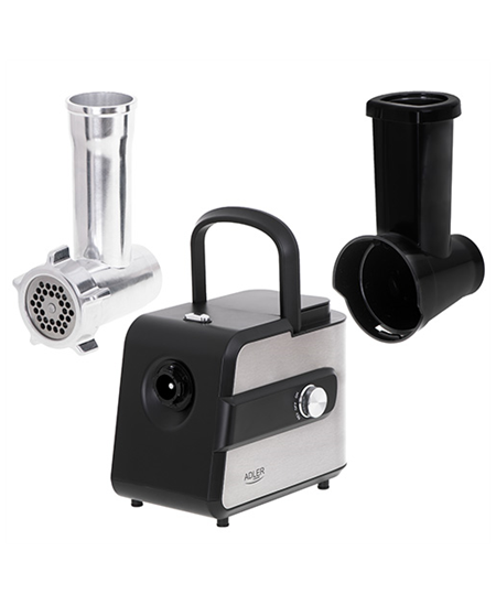 Adler | Meat mincer with a shredder | AD 4813 | Silver/Black | 600 W | Number of speeds 2 | Throughput (kg/min) 1