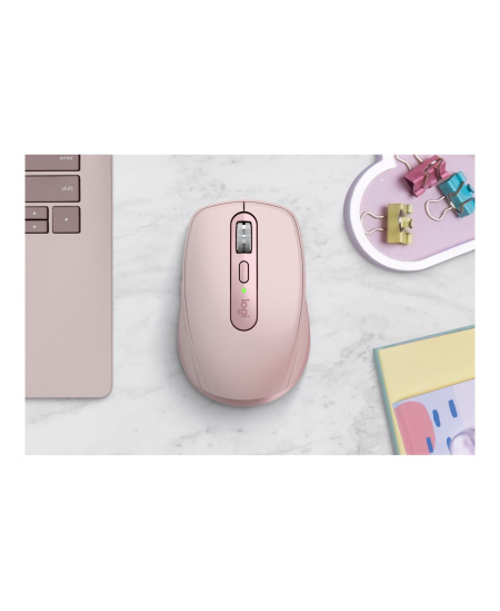 Logitech | Mouse | MX Anywhere 3S | Wireless | Bluetooth | Pink