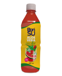 Aloe Vera sulčių gėrimas BONSU arbūzų skonio su minkštimu, (59%), 500ml