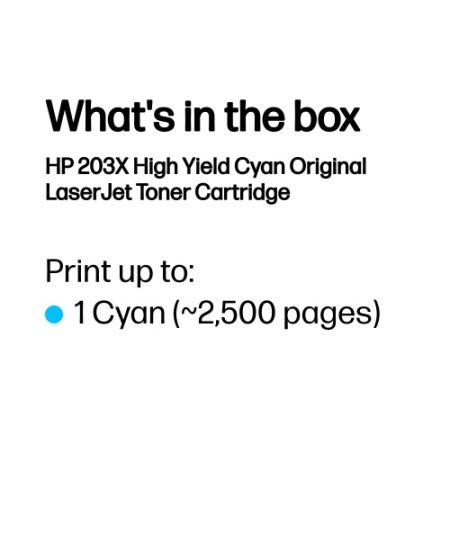 HP 203X (CF541X) Lazerinė kasetė, Žydra