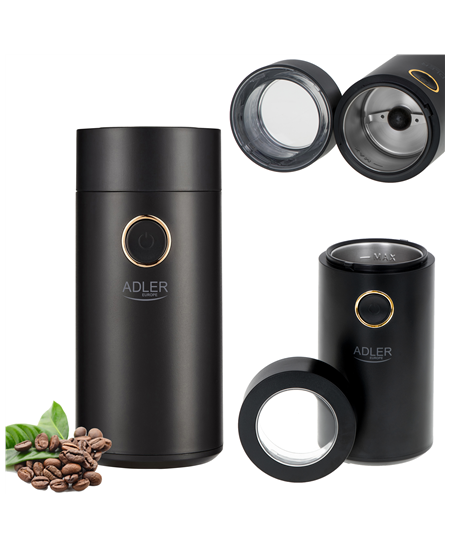 Adler | Coffee Mill | AD 4446bg | 150 W | Coffee beans capacity 75 g | Black