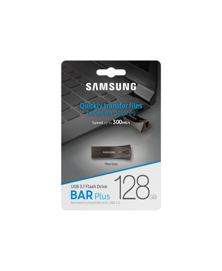 Samsung | BAR Plus | MUF-128BE4/APC | 128 GB | USB Type-A | Grey