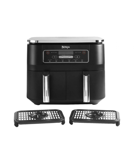 NINJA | Air Fryer | AF300 | Power 1 frying compartment: 1200 W; 2 frying compartments: 2400 W W | Capacity 7.6 L | Black