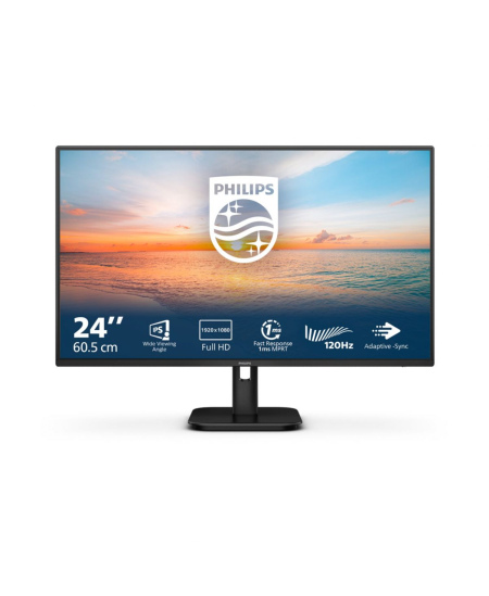 Philips | 24E1N1100A/00 | 24 " | IPS | 16:9 | 100 Hz | 1 ms | 1920 x 1080 pixels | 250 cd/m² | HDMI ports quantity 1 | Bla
