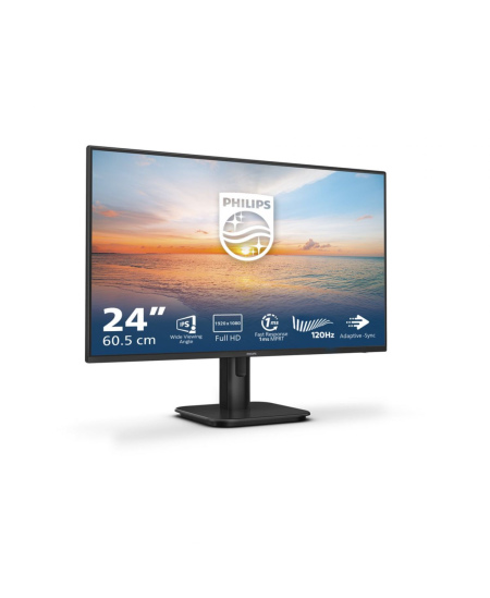 Philips | 24E1N1100A/00 | 24 " | IPS | 16:9 | 100 Hz | 1 ms | 1920 x 1080 pixels | 250 cd/m² | HDMI ports quantity 1 | Bla