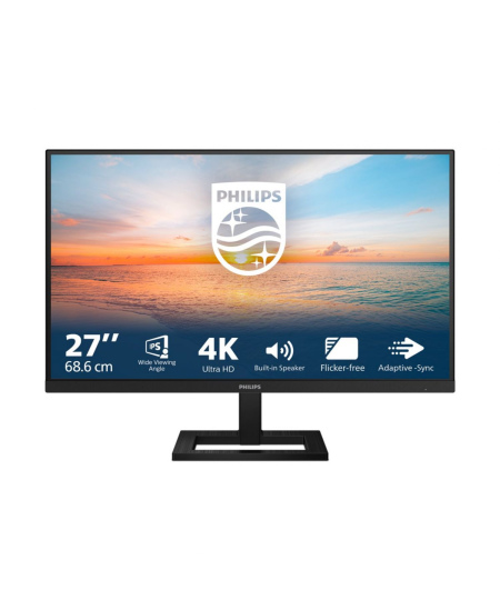 Philips | 27E1N1800AE/00 | 27 " | IPS | 16:9 | 60 Hz | 4 ms | 3840 x 2160 pixels | HDMI ports quantity 2 | Black