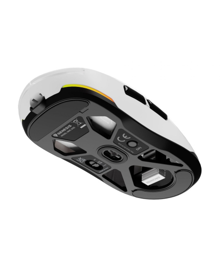 Genesis | Gaming Mouse | Zircon 660 | Wired/Wireless | 2.4 GHz, Bluetooth, USB | White