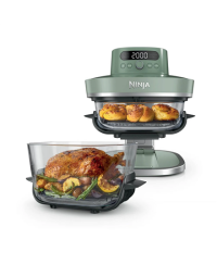 NINJA 5-in-1 XL Glass Air Fryer | AS090EUGN Crispi Pro | Power 2050 W | Capacity 5.7 L | Moss Green