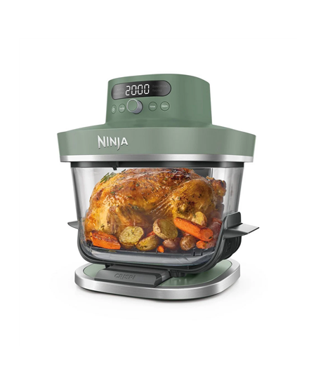 NINJA 5-in-1 XL Glass Air Fryer | AS090EUGN Crispi Pro | Power 2050 W | Capacity 5.7 L | Moss Green