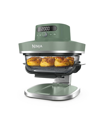 NINJA 5-in-1 XL Glass Air Fryer | AS090EUGN Crispi Pro | Power 2050 W | Capacity 5.7 L | Moss Green