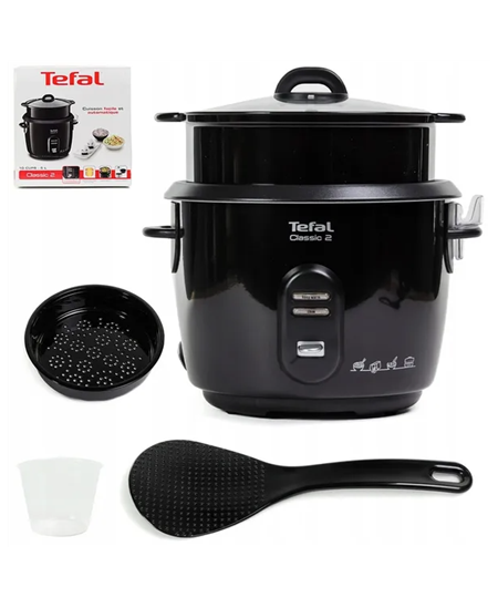 TEFAL | RK103811 Classic 2 | Rice cooker | 600 W | 5 L | Number of programs 3 | Black