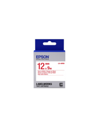 Epson LK-4WRN (C53S654011) Label Cartridge Standard, Red on White 12mm (9m)