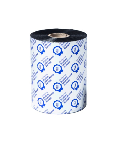 Brother BWS-1D600-110 Standard Wax Terminio perdavimo rašalo juosta 110mm x 600m, Juoda