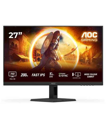 AOC | 27G4HRE | 27 " | Fast IPS | FHD | 16:9 | 200 Hz | 1 ms | 1920 x 1080 pixels | 300 cd/m² | HDMI ports quantity 2 | Bl