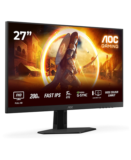 AOC | 27G4HRE | 27 " | Fast IPS | FHD | 16:9 | 200 Hz | 1 ms | 1920 x 1080 pixels | 300 cd/m² | HDMI ports quantity 2 | Bl