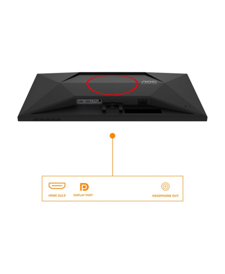 AOC | 27G4HRE | 27 " | Fast IPS | FHD | 16:9 | 200 Hz | 1 ms | 1920 x 1080 pixels | 300 cd/m² | HDMI ports quantity 2 | Bl