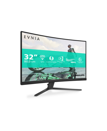 Philips | 32M2C3500L/00 | 32 " | VA | QHD | 16:9 | 180 Hz | 1 ms | 2560 x 1440 pixels | 300 cd/m² | HDMI ports quantity 2 