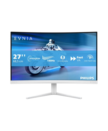 Philips | 27M2C5201L/00 | 27 " | VA | 16:9 | 180 Hz | 1 ms | 1920 x 1080 pixels | 300 cd/m² | HDMI ports quantity 2 | Whit