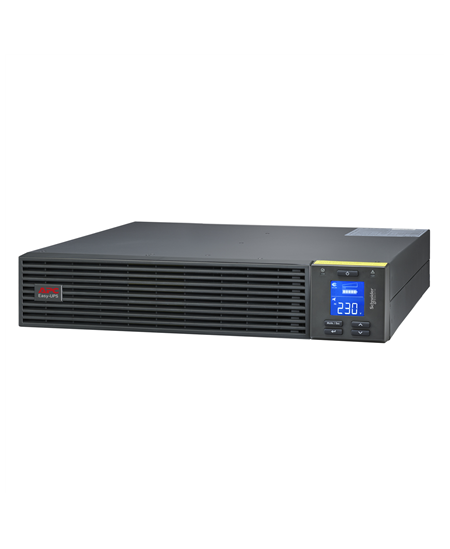 Schneider Electric Easy UPS, Rackmount 2U, Intelligent Card Slot, LCD, W/Rail Kit | SRV1KRIRK-E | 1000 VA | 900 W