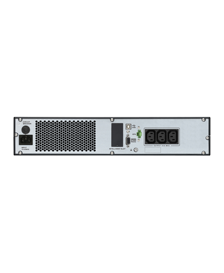 Schneider Electric Easy UPS, Rackmount 2U, Intelligent Card Slot, LCD, W/Rail Kit | SRV1KRIRK-E | 1000 VA | 900 W