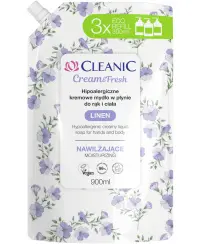 Skystas muilas CLEANIC, su linų sėmenų aliejumi, 900 ml (papildymas)