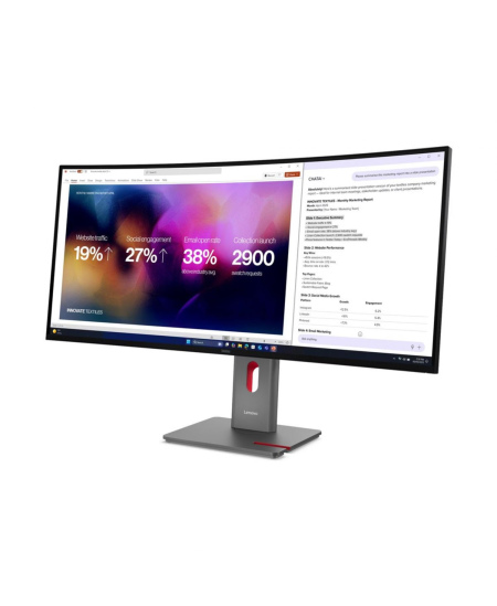 Lenovo | ThinkVision P40WD-40 | 39.7 " | IPS | WUHD | 21:9 | 120 Hz | 4ms GtG (Extreme mode) / 6ms GtG (Typical mode) ms | 