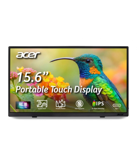 Acer | PM161QT bmiuux | 16 " | IPS | FHD | 16:9 | 60 Hz | 6 ms | 1920 x 1080 pixels | Touchscreen | 220 cd/m² | HDMI ports