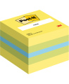 Lipnių lapelių mini kubas POST-IT, 51x51 mm, 400 lapelių, įvairių spalvų