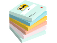 Lipnūs lapeliai POST-IT Beachside Colour, 76x76 mm, 6 x 100 lapelių