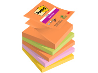 Itin lipnūs lapeliai POST-IT Z-Notes Boost Colour, 76x76 mm, 5 x 90 lapelių