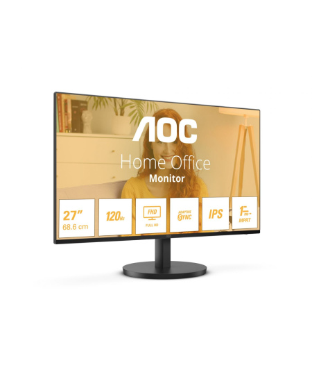 AOC 27B3HA2 | 27 " | IPS | 16:9 | 100 Hz | 1 ms | 1920 x 1080 pixels | 250 cd/m² | HDMI ports quantity 1 | Black | Warrant