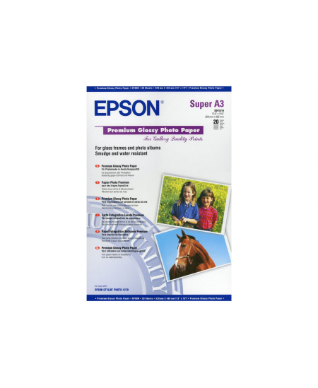 Epson Premium Glossy Photo Paper A3, 250g/m2, 20 sheets