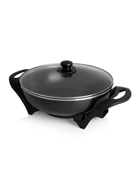 Tristar Electric Wok PZ-9130 1500 W, Stainless steel, 4.5 L, Black