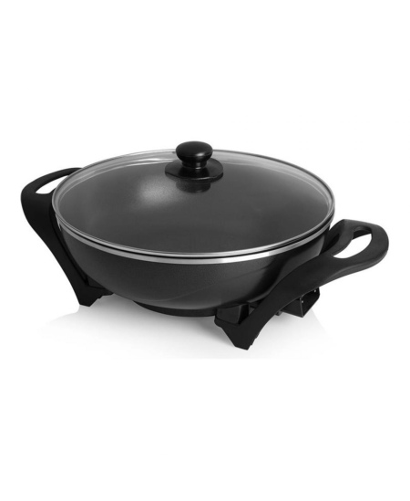 Tristar Electric Wok PZ-9130 1500 W, Stainless steel, 4.5 L, Black