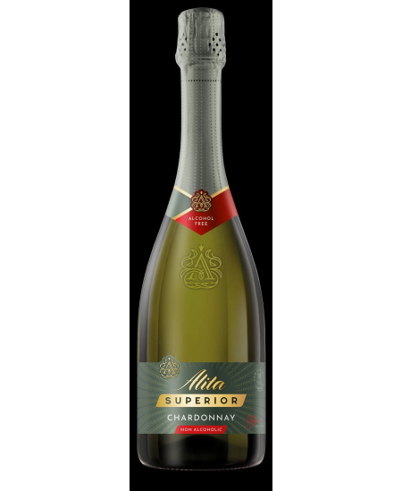 Nealkoholinis putojantis vynas ALITA, Selection Chardonnay, 0,75 l