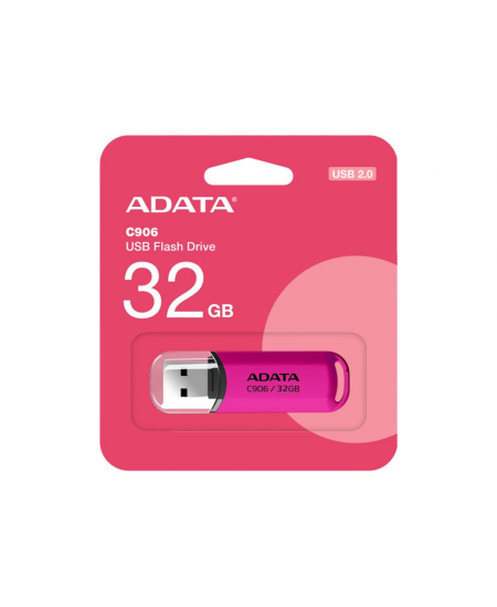 ADATA | USB Flash Drive | C906 | 32 GB | USB Type-A | Pink