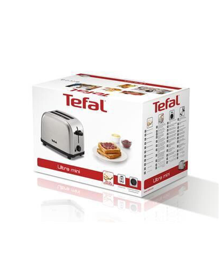TEFAL | Ultra Mini TT330D | Toaster | Power 700 W | Number of slots 2 | Stainless steel | Housing material Stainless steel