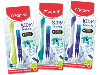 Trinamas rašiklis MAPED Kidy Learn Magic Animal, mėlynas, su 2 atsarginėmis šerdelėmis
