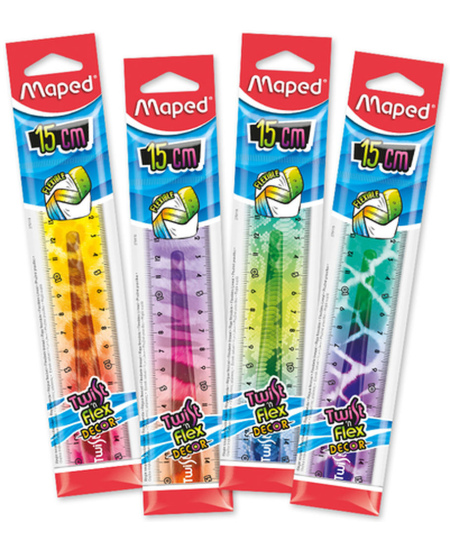 Liniuotė MAPED Twist´n Flex Animal, 15 cm
