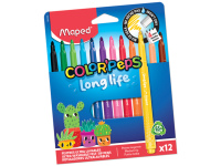 Flomasteriai MAPED Color Peps Long Life, 12 vnt.