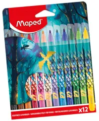Flomasteriai MAPED Dragon, 12 vnt.