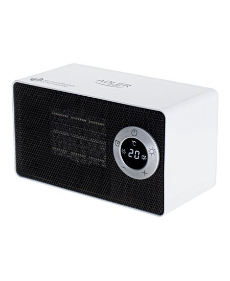 Adler AD 7746 Ceramic fan heater, 1000 W, Number of power levels 2, White