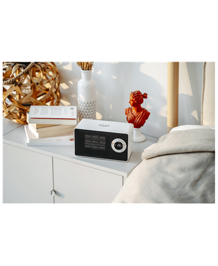 Adler AD 7746 Ceramic fan heater, 1000 W, Number of power levels 2, White