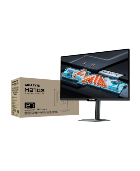 Gigabyte | M27Q3 EK | 27 " | IPS | QHD | 300 Hz | 1 ms | 2560 x 1440 pixels | 400 cd/m² | HDMI ports quantity 2