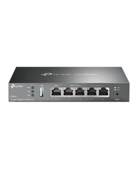 TP-LINK | SafeStream Multi-WAN VPN Router | TL-ER605 | 802.1q | 10/100/1000 Mbit/s | Ethernet LAN (RJ-45) ports 1 Fixed Gigabit 