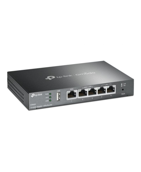 TP-LINK | SafeStream Multi-WAN VPN Router | TL-ER605 | 802.1q | 10/100/1000 Mbit/s | Ethernet LAN (RJ-45) ports 1 Fixed Gigabit 
