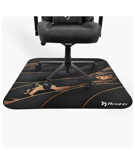 Arozzi Zona Square Floor Pad | Black/Gold