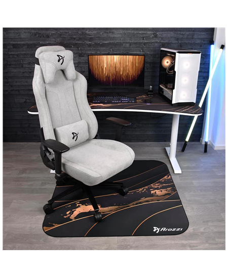 Arozzi Zona Square Floor Pad | Black/Gold